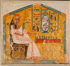 Nefertari jugando al Senet