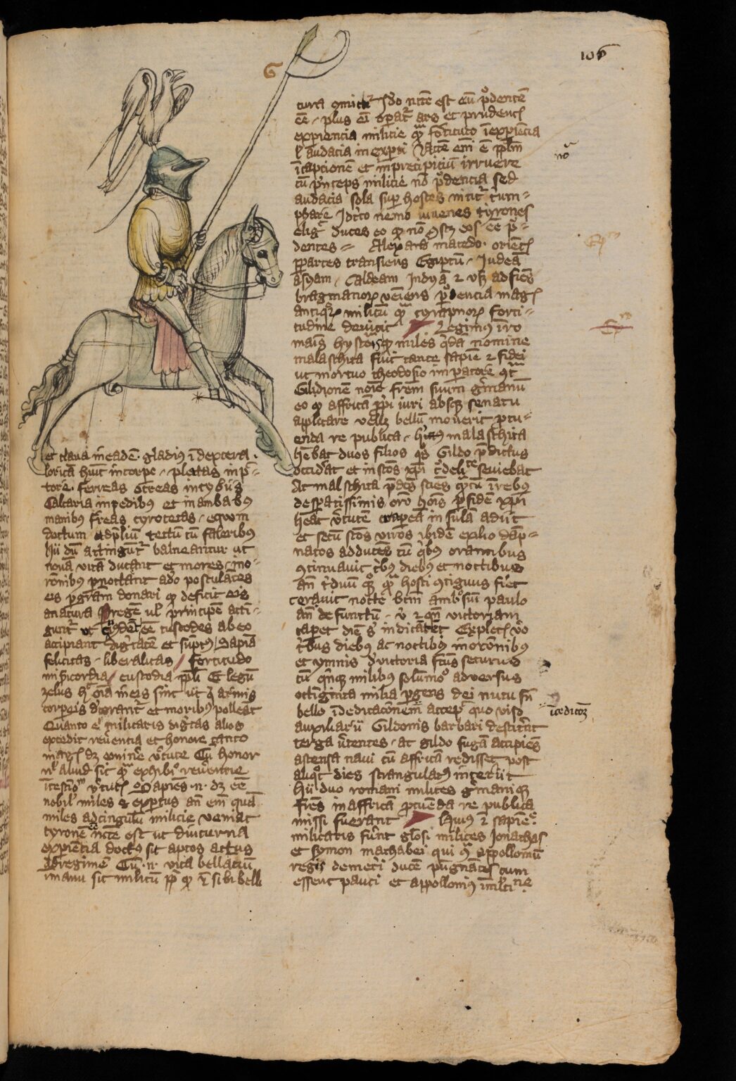 Folio 106r Caballero