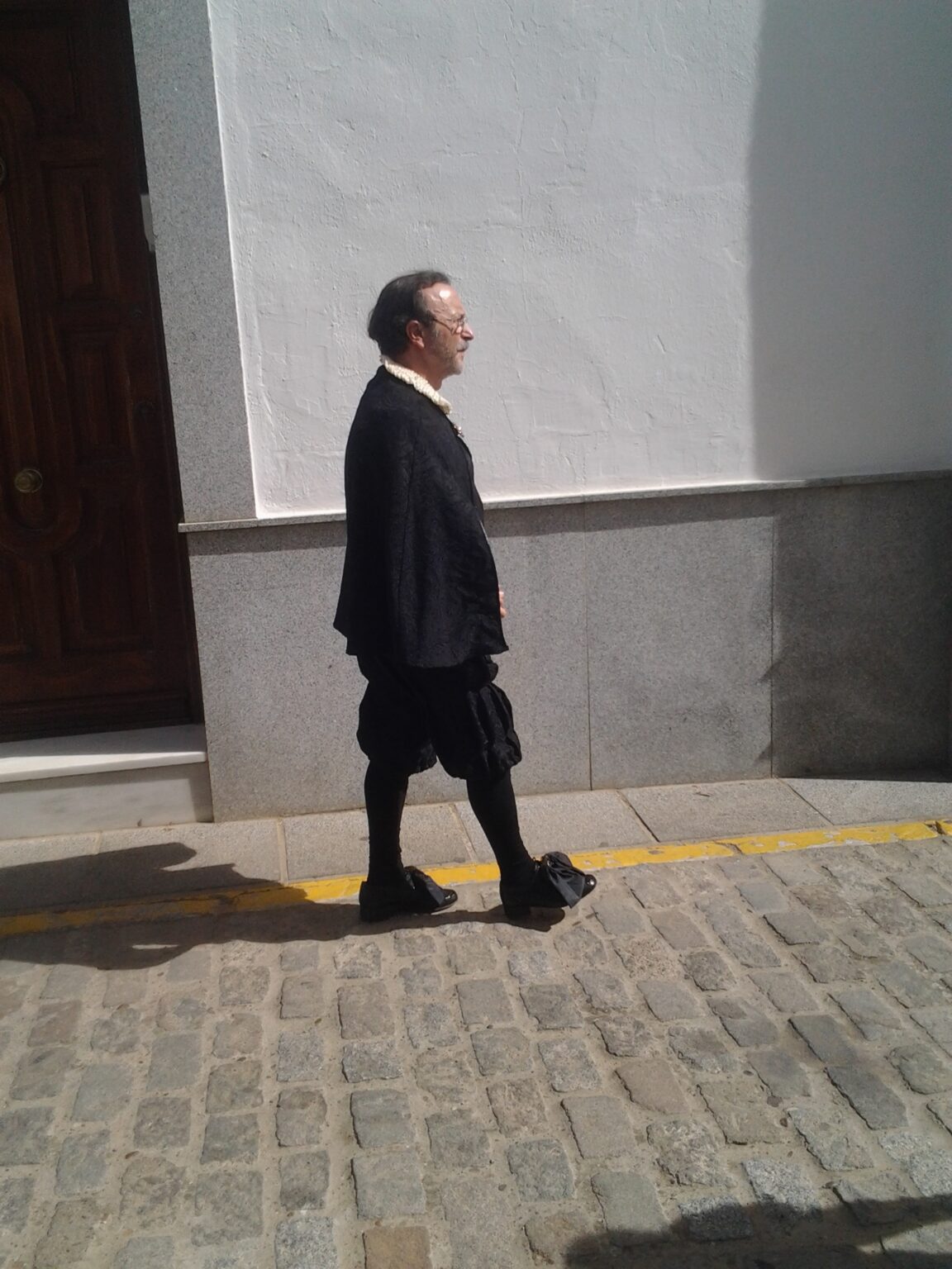 Ruy López paseando por Zafra
