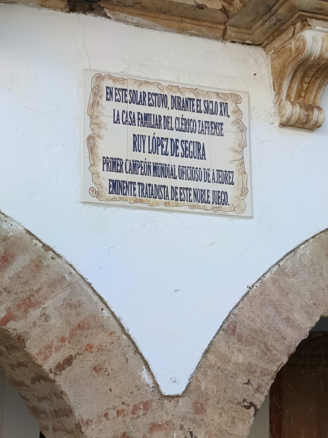 Ubicación del solar de la casa de Ruy López